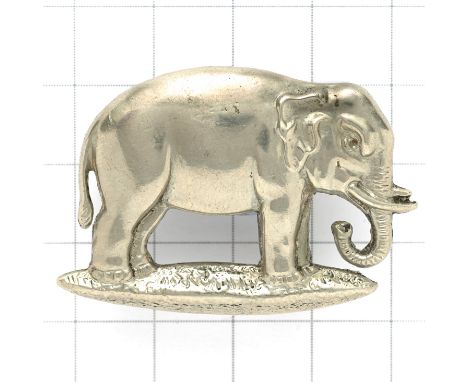 19th PWO Hussars scarce pre 1922 NCO’s arm badge.Die-cast white metal example. Loops (toned black)The Elephant was borne in c