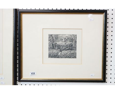 Robin Tanner (1904-1988), Etching titled ' June ', image measures 16.5cm x 14cm, framed and glazed 