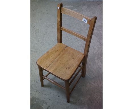 Vintage beechwood child's chair 