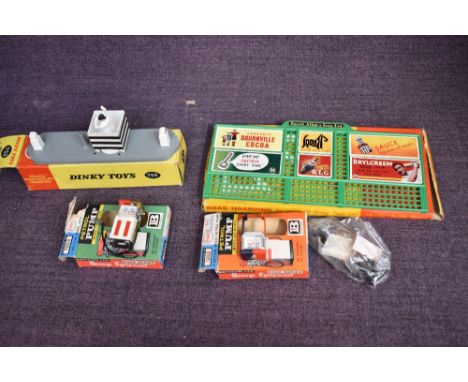 Two Dinky Accessories Sets, 753 Police Controlled Crossing and 765 Road Hording, both in original boxes along with two Britai