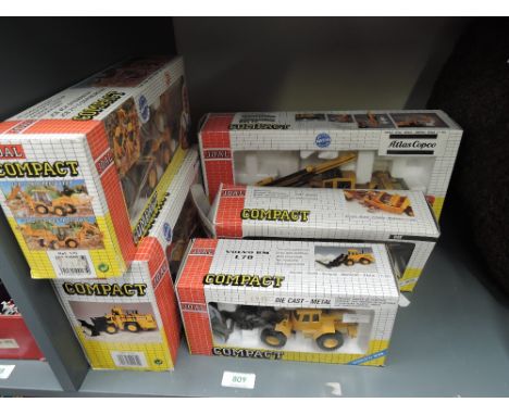 Five Joal Compact mixed scale diecasts, 262 Atlas Copco ROC F7 Surface Crawler, 239 Michigan L320 Loader, 175 JCB Site Master