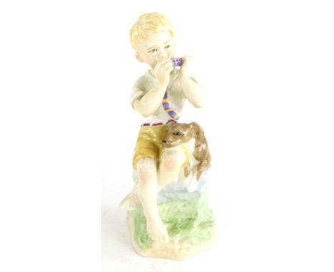 A Royal Worcester porcelain figure of June after Freda Doughty, printed mark in black, 16cm high.