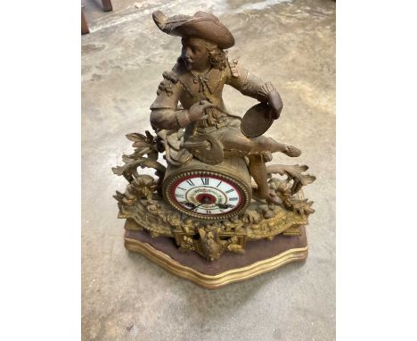 Continental mantel clock and sundry other items