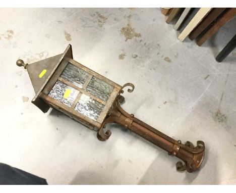 Arts and crafts ironwork light