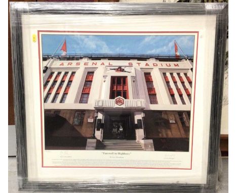 Arsenal limited edition print- Farewell to Highbury, in glazed frame 