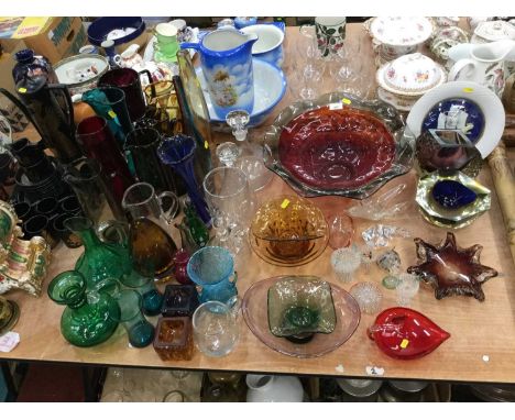 Good collection of glass including Whitefriars and other factories
