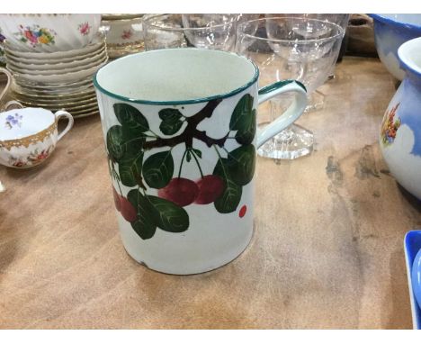 Wemyss Ware pottery mugOne large chip. Some crazing throughout.&nbsp; Otherwise in fair condition.&nbsp; Please see additiona