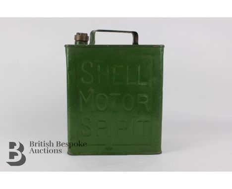 Vintage Shell petrol can, approx 30 h x 24 w cms.