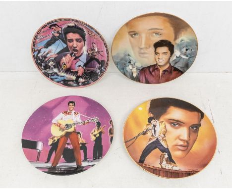 Lot of 13 Boxed Elvis Presley Plates.