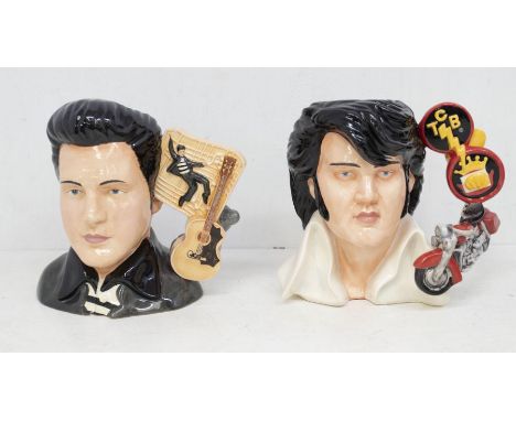 Two Royal Doulton character jugs: Elvis Presley 'Viva Las Vegas' EP10, 332/1700; Elvis Presley 'Jailhouse Rock' EP4, 272/2000