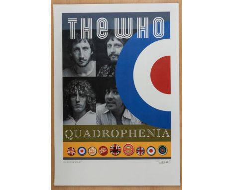 THE WHO - QUADROPHENIA - Lithograph - printed signature Richard Evans. Date&nbsp; 2013 in very good condition with just some 