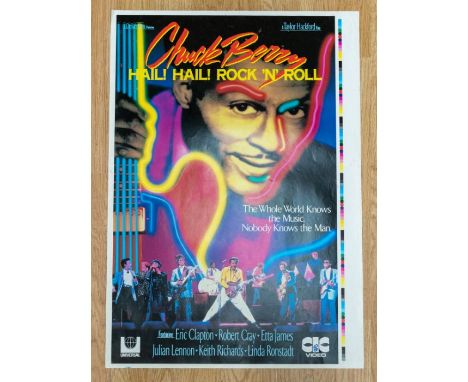 CHUCK BERRY HAIL ! HAIL ! ROCK N ROLL - Movie / Film Posters original Promotional Poster for the CIC Video release of the fil