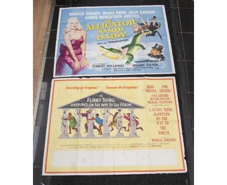 LOT OF 9 Original UK Quad Posters various years from the Lynton Cinema.All 30 x 40 except Jimmy Durante poster is 20 x 30.1. 