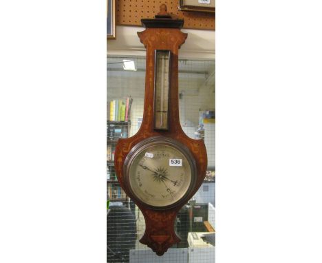 An Edwardian inlaid barometer
