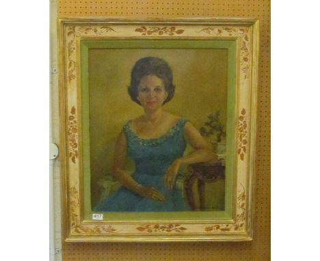 A 1930s framed portrait of a lady