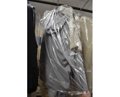 MIXED LOT: VINTAGE WAISTCOAT AND A FURTHER GREY TRACKSUIT, FURTHER JUMPER