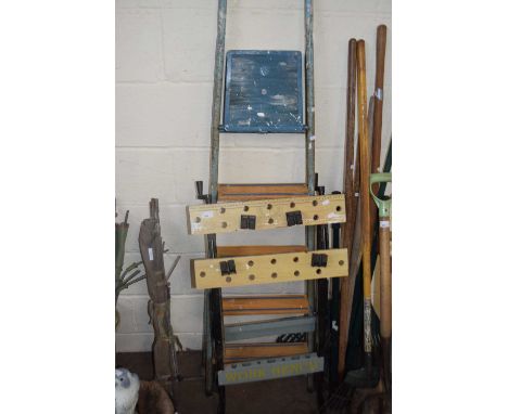 STEPLADDER AND A FOLDING WORK BENCH (2)