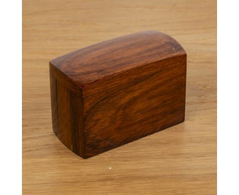 Small huanghuali cigar boxChinese, 20th Centuryof folding form with brass mounts, 13cm wide x 8.5cm high  With some light scr