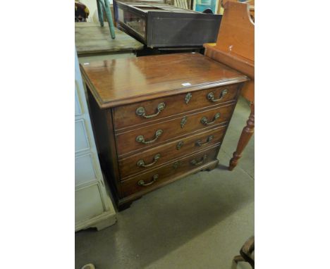 A George III mahogany cabinet (converted from a commode) 