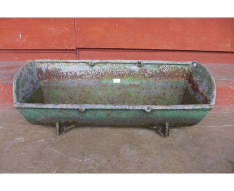 A cast iron trough 