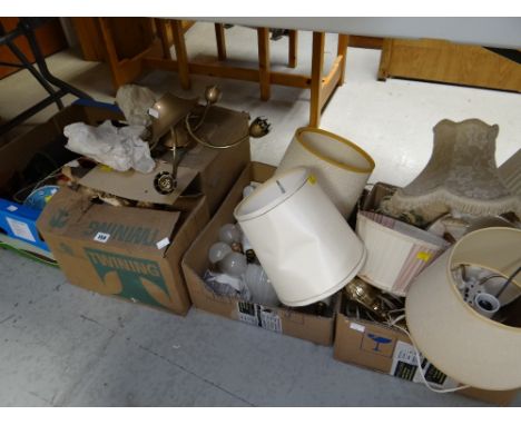 A parcel of lighting & household items etc