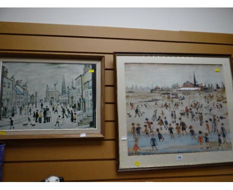 A framed Lowry print & another