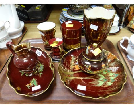 A suite of Carltonware Rouge Royal tableware etc