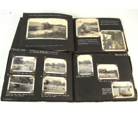 Mining Interest, British Guyana. Two photograph albums 19 x 28cm, titled "Tikwah Mining Corporation Ltd" Vol I &amp; II. Volu