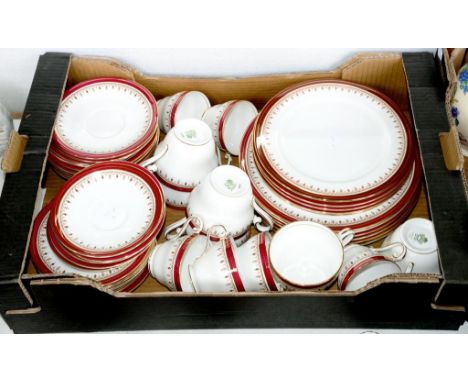 AN AYNSLEY GILT BORDERED BONE CHINA TEA SERVICE