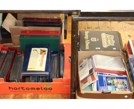Collection of first day covers, stamps, albums, etc