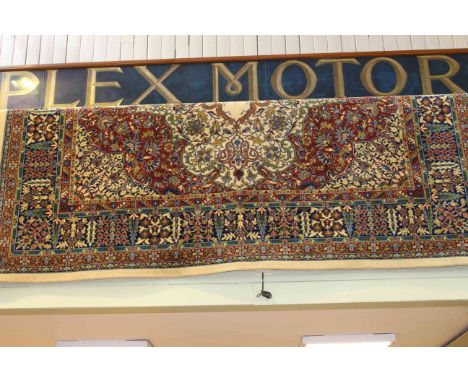 Traditional carpet with a fawn ground. 3.60m x 2.75m