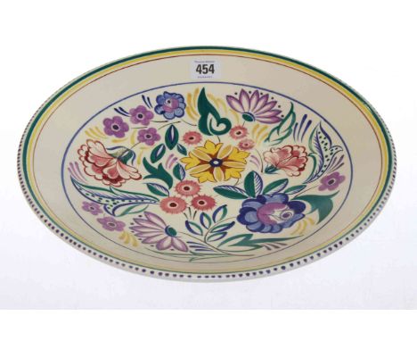 Large Poole pottery charger