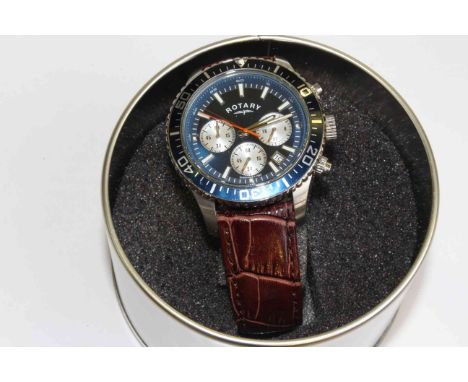 Rotary chronograph wrist watch