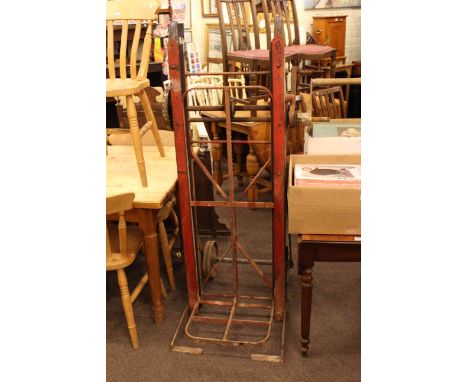 E J Tong and Son, Spilsby, vintage ratchet action sack barrow