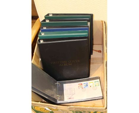 First day covers in six albums