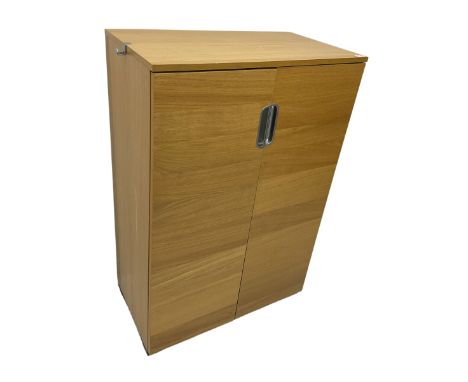 IKEA Galant light oak two door office cabinetDimensions: Height:&nbsp;120cm&nbsp; Length/Width:&nbsp;81cm&nbsp; Depth/Diamete