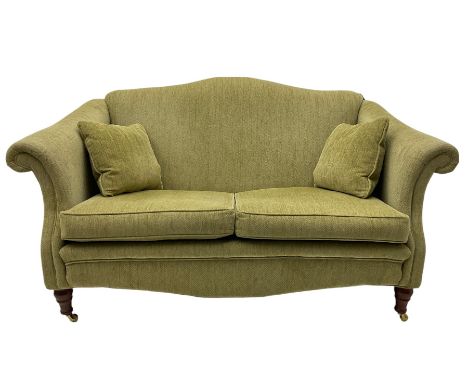 Greensmith - traditional two seat sofa upholstered in green fabricDimensions: Height: 93cm  Length/Width: 160cm  Depth/Diamet