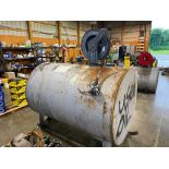 Used Oil Tank w/ Reel Pump & Pump Gauge Nozzle