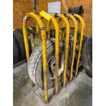 Steel Tractor Tire Rack, 4-Tire Capacity