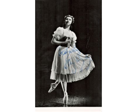 Dancer, Beryl Grey signed 6x4 vintage black and white photograph dated December 54 on the reverse. Dame Beryl Elizabeth Grey 