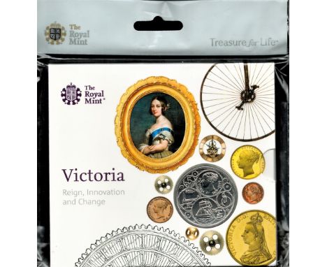 Queen Victoria Uncirculated 2019 £5 Coin Pack Reign, Innovation and Change by The Royal Mint. This sealed coin pack celebrate