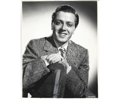 Richard Attenborough signed 10x8 vintage black and white photo slight tear and dings signature not affected. Good condition. 