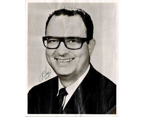 Politics, Anastasio Somoza Debayle signed 10x8 black and white vintage photograph with date on the reverse of November 1975. 