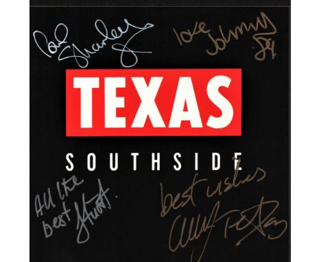 Music, Texas multi signed CD sleeve for their album Southside. Southside is the debut album by Scottish rock band Texas. It w