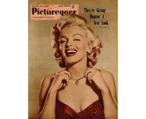 Picturegoer Vintage Magazine Marilyn Monroe front cover portrait dated 16th January 1954. Good condition. All autographs come