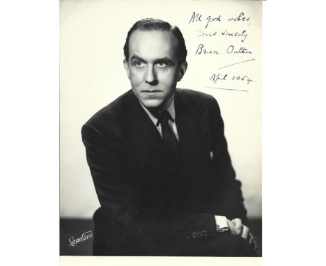 Brian Oulton signed 10x8 vintage photo. (11 February 1908 - 13 April 1992) was an English character actor. Good condition. Al