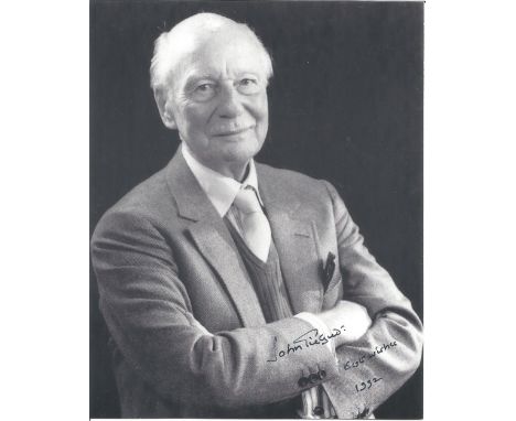 John Gielgud signed 6x5 black and white photo. English actor and theatre director whose career spanned eight decades. With Ra