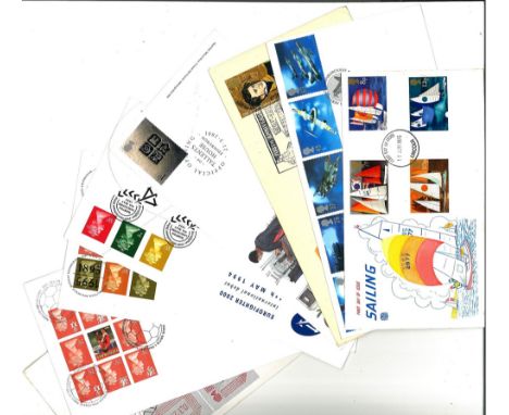 FDC and Stamp Collection over 20 Assorted FDC with Stamps and FDI Postmarks, Including Homeward Round the Horn, (Signed) I am