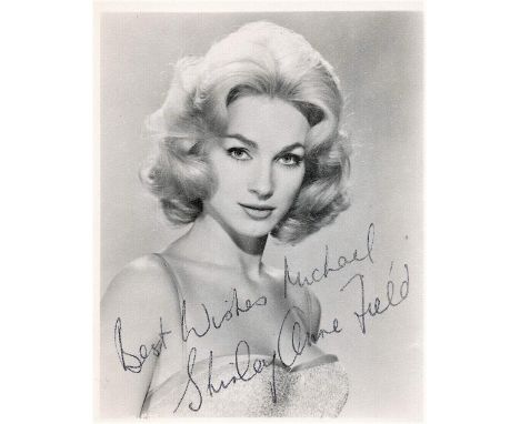 Actor, Shirley Anne Field vintage 5x4 black and white photograph dated Feb 61 on the reverse. Field (born Shirley Broomfield;