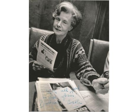 Barbara Castle signed 8x6 black and white photo. Barbara Anne Castle, Baroness Castle of Blackburn, PC (née Betts; 6 October 